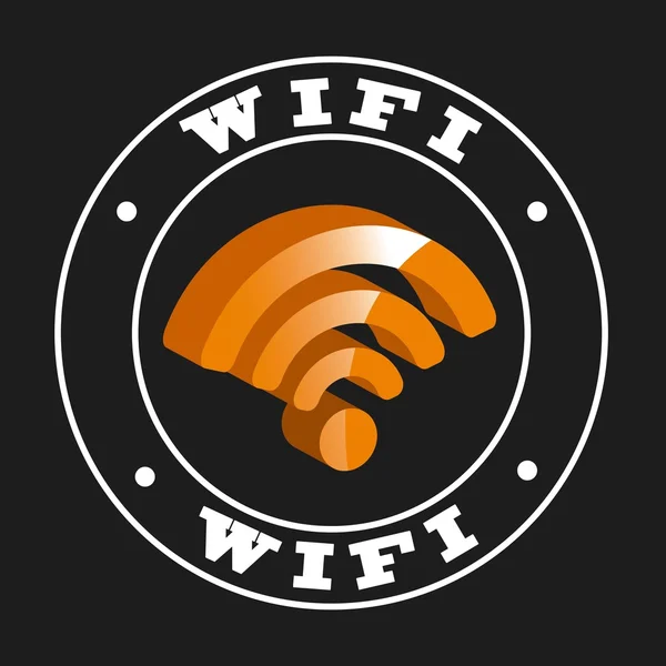 WiFi bağlantı tasarım — Stok Vektör