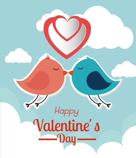 Amor e Dia dos Namorados — Vetor de Stock