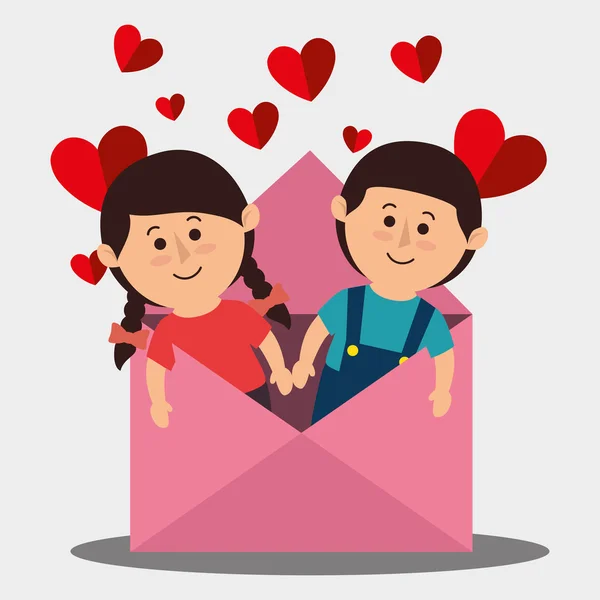 Amore e San Valentino — Vettoriale Stock