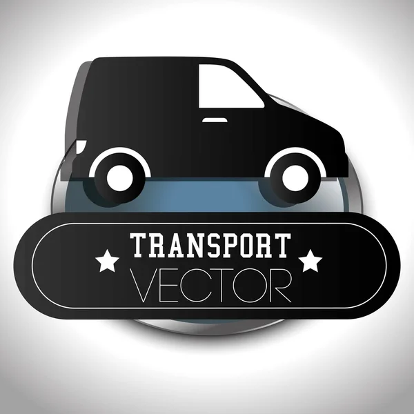 Voertuig vervoer pictogram — Stockvector