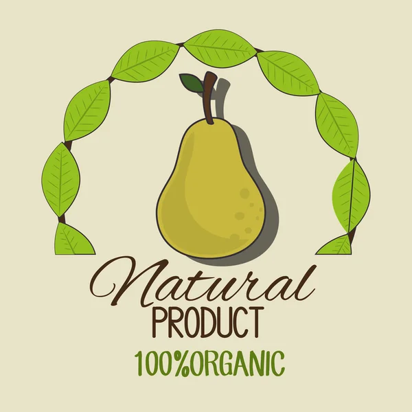 Productos alimenticios naturales — Vector de stock