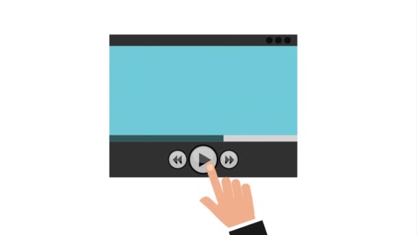 Design ícone de tecnologia — Vídeo de Stock