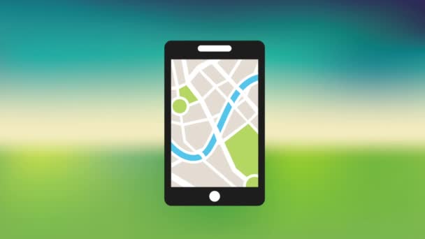 Diseño de servicio Gps — Vídeos de Stock