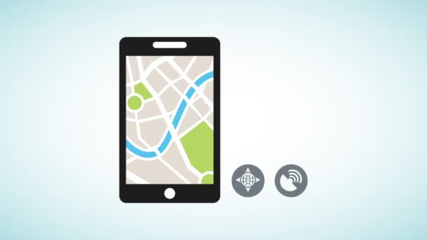 GPS serwis projektowanie — Wideo stockowe