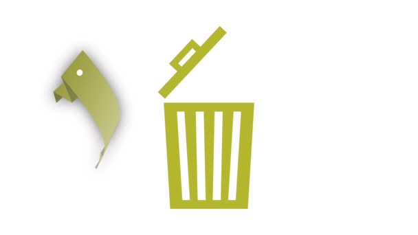 Recycle pictogram ontwerp — Stockvideo