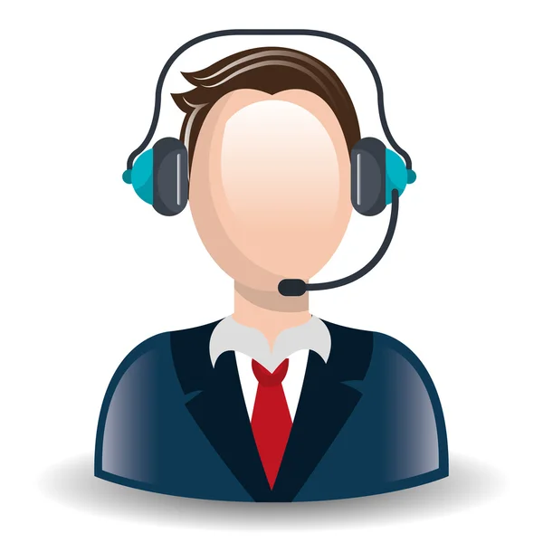 Call center and customer service — Stock Vector