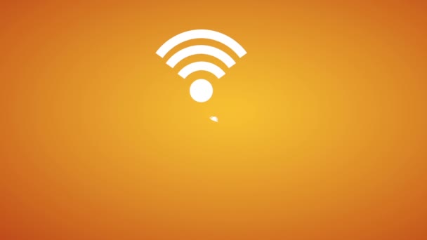 Diseño de conexión Wifi — Vídeo de stock