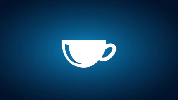 Internet-Design für Kaffee — Stockvideo