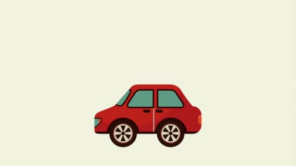 Auto pictogram ontwerp — Stockvideo