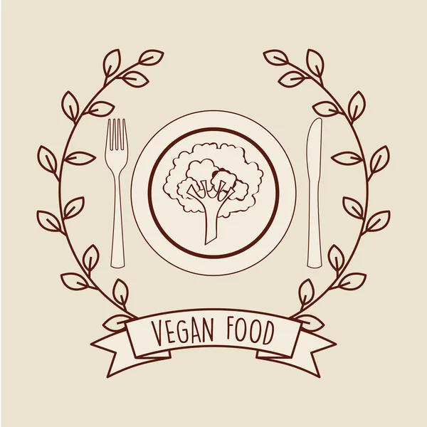 Дизайн веганских продуктов питания — стоковый вектор