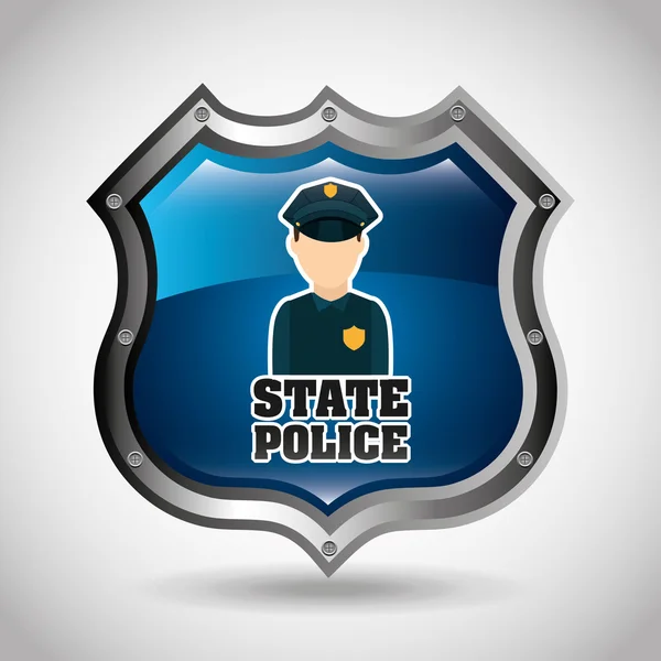 Conception de la police d'État — Image vectorielle