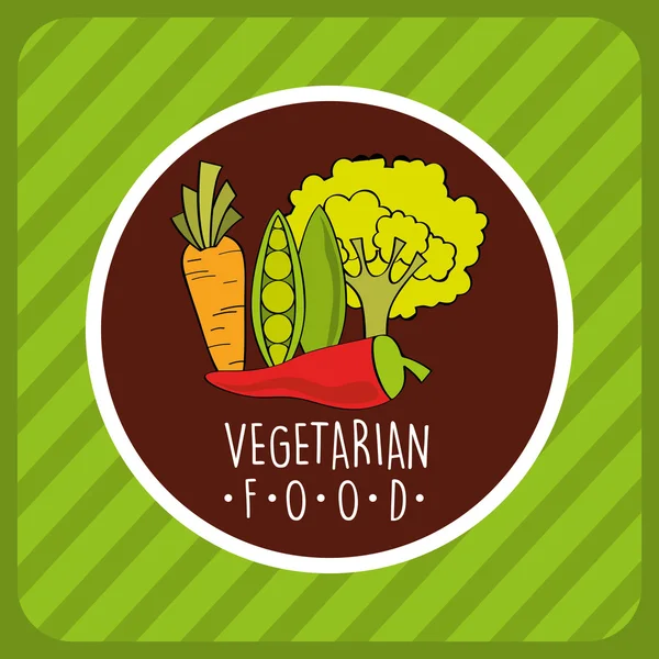 Vegan food design — Stock Vector