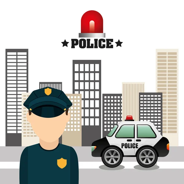 Diseño de la policía estatal — Vector de stock