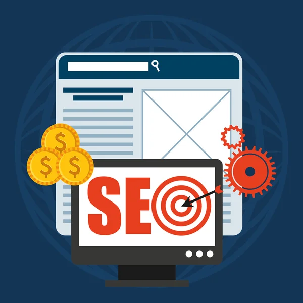 Search engine optimization — Stock Vector