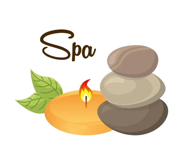 Diseño de zona de spa — Vector de stock