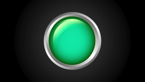 Дизайн значка кнопки — стоковое видео