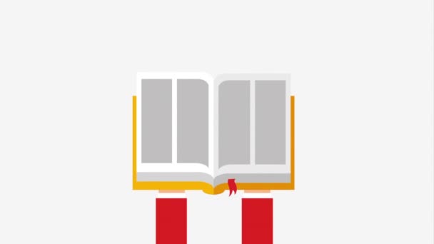 Me encanta el diseño de libros — Vídeos de Stock