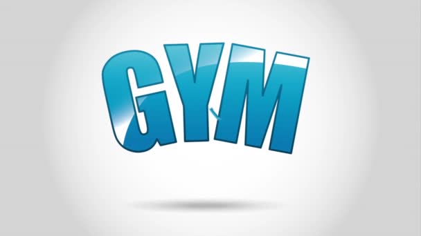 Fitness yaşam tarzı tasarım — Stok video