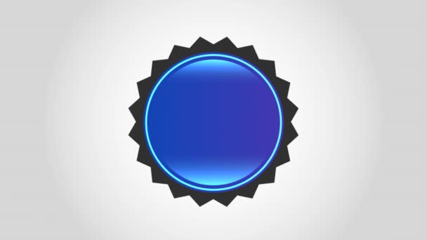 Button icon design — Stock Video