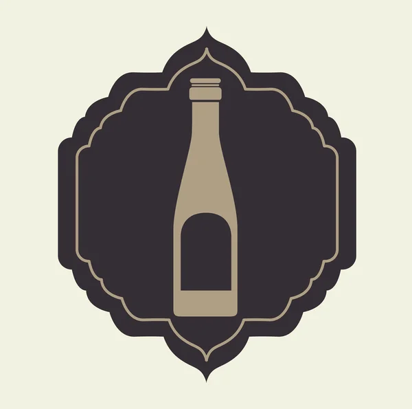 Вино та барна графіка — стоковий вектор