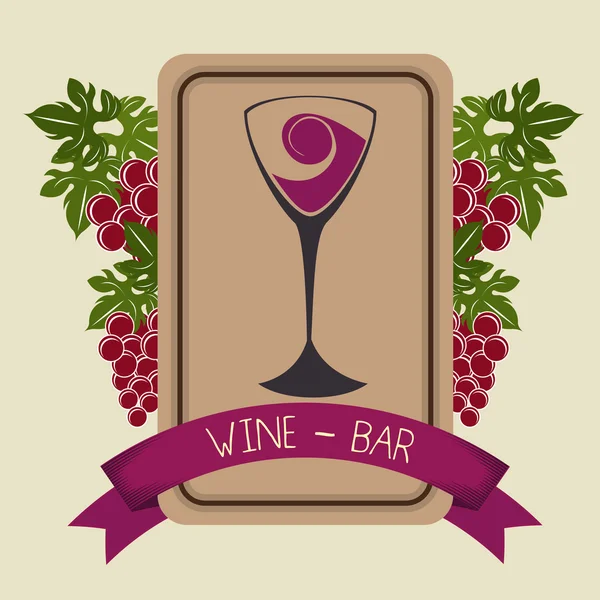 Gráfico de vinos y bares — Vector de stock