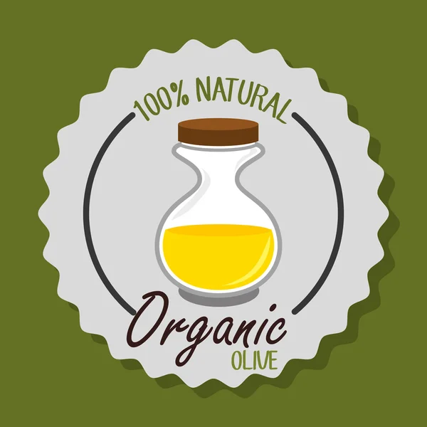 Labios naturales de aceite de oliva — Vector de stock