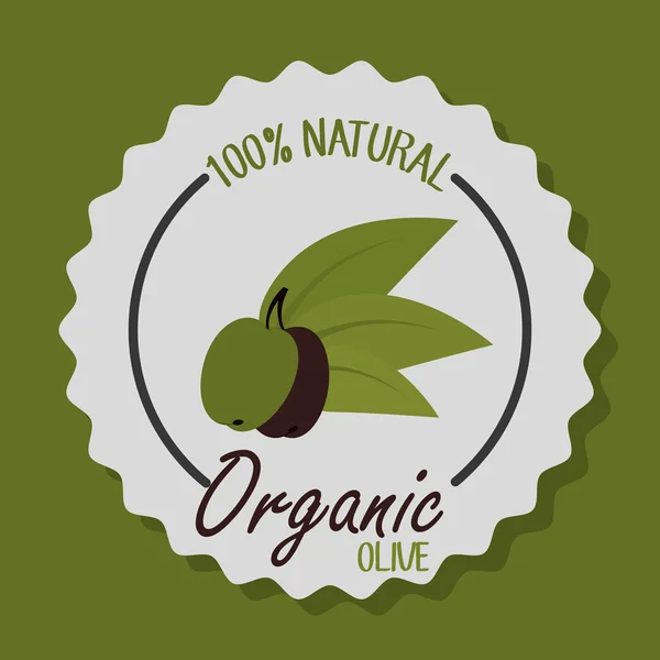 Huile d'olive naturelle labe — Image vectorielle