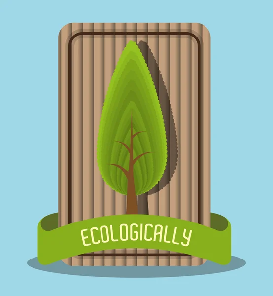 Ecologie label afbeelding — Stockvector