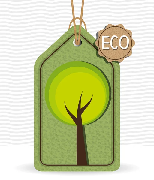 Ecology label graphic — Stock Vector