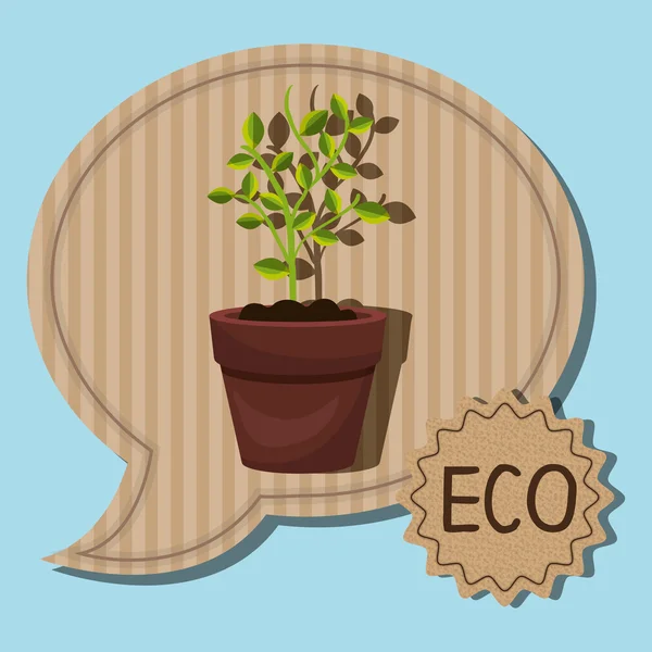 Label écologique graphique — Image vectorielle