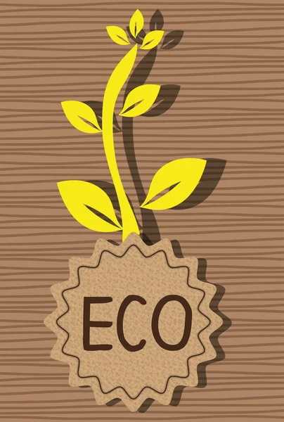 Label écologique graphique — Image vectorielle