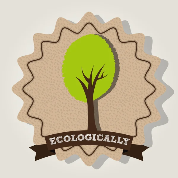 Label écologique graphique — Image vectorielle