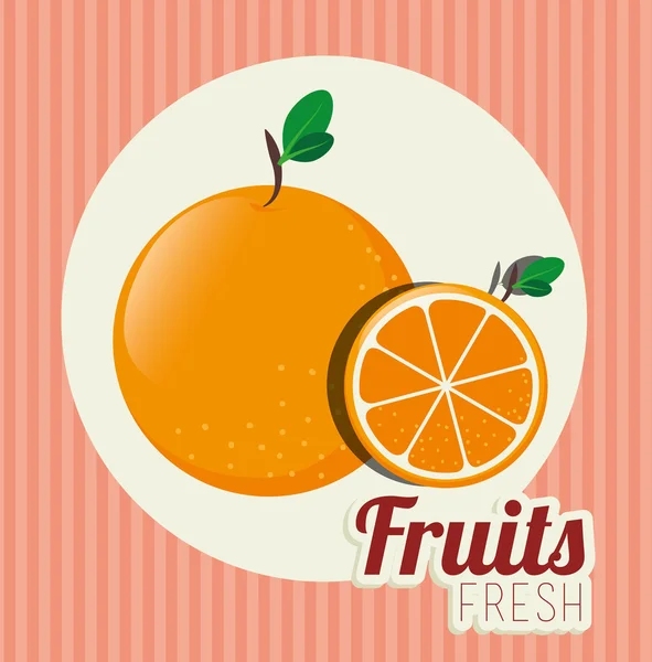 Fruits alimentation saine — Image vectorielle