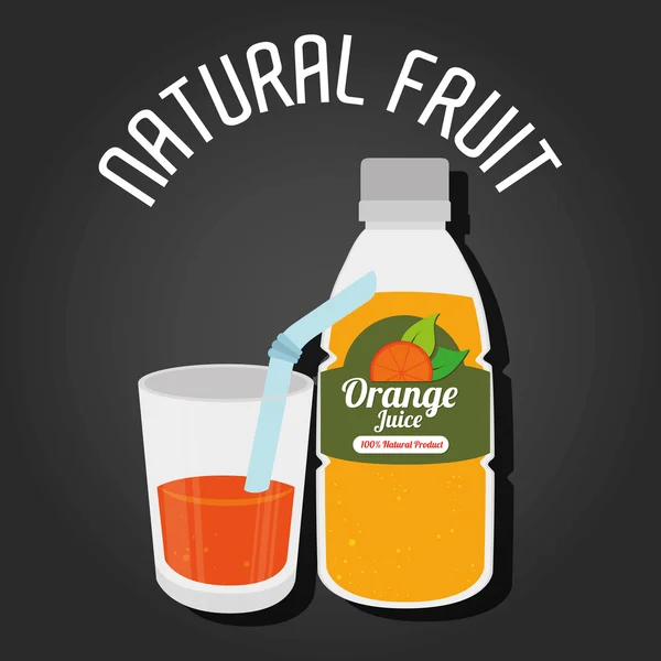 Frukt hälsosam mat — Stock vektor