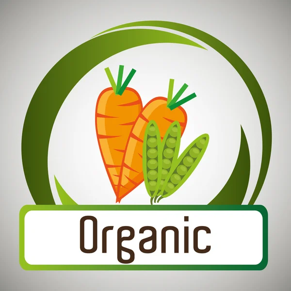 Organické potraviny grafika — Stockový vektor