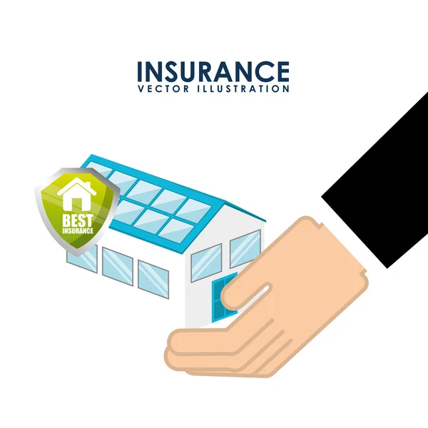 Insurance company design — Stock Vector