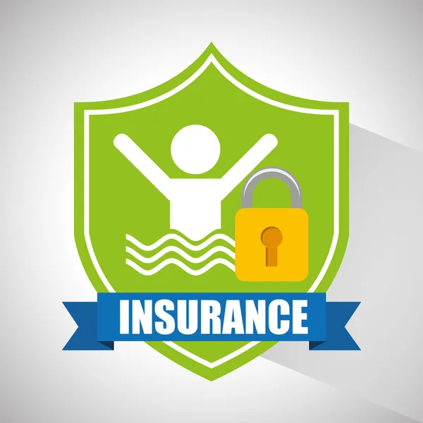 Insurance company design — Stock Vector