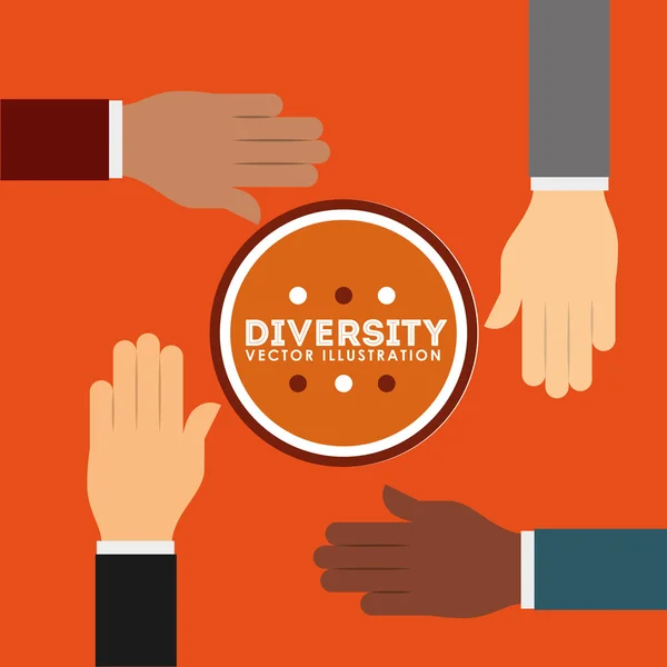 Diversiteit mensen ontwerpen — Stockvector