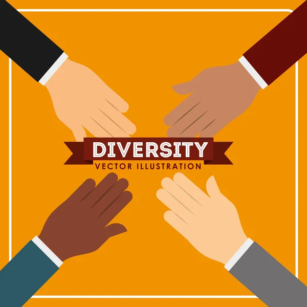 Diversiteit mensen ontwerpen — Stockvector