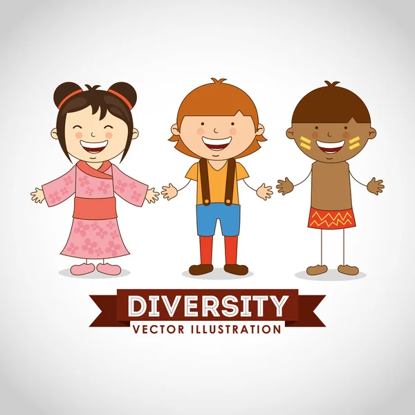 Diversity people design — Stock Vector