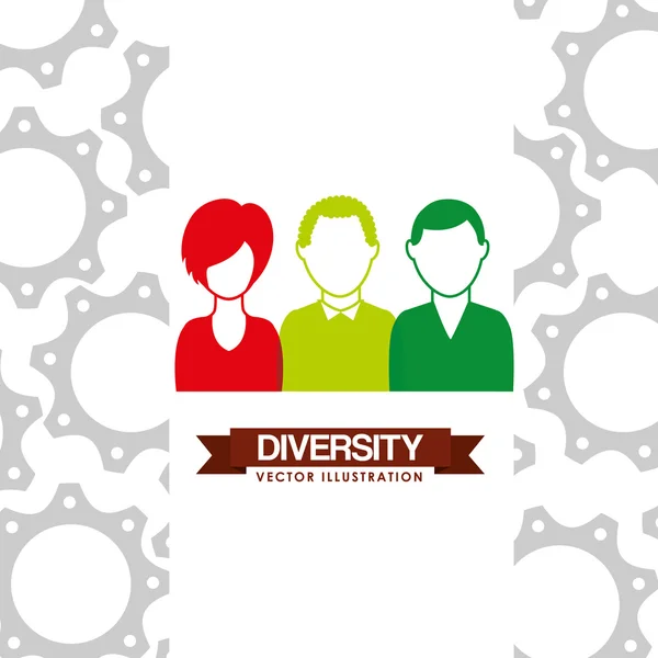 Diversity people design — Stock Vector