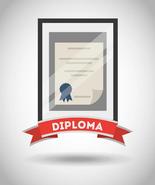 Diploma diseño del certificado — Vector de stock