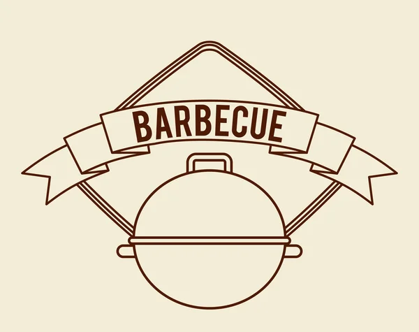 Heerlijke barbecue ontwerp — Stockvector