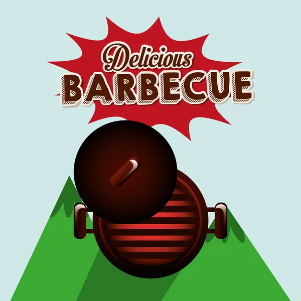 Delicious barbecue design — Stock Vector