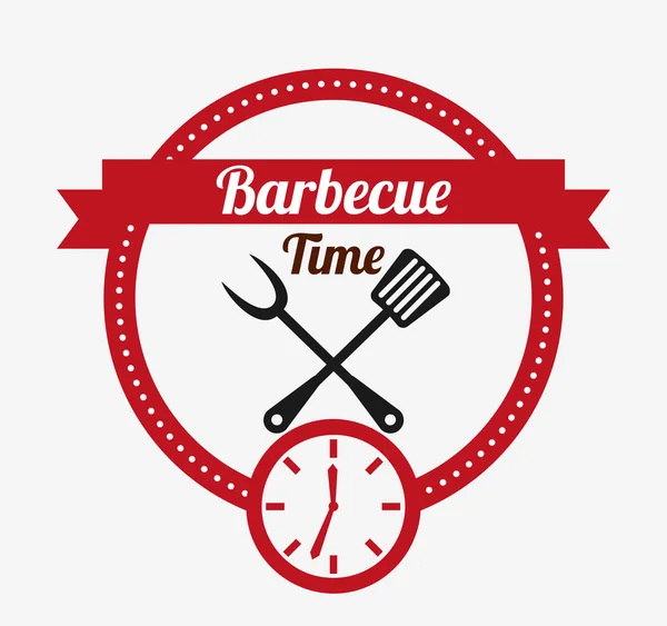 Delizioso design barbecue — Vettoriale Stock