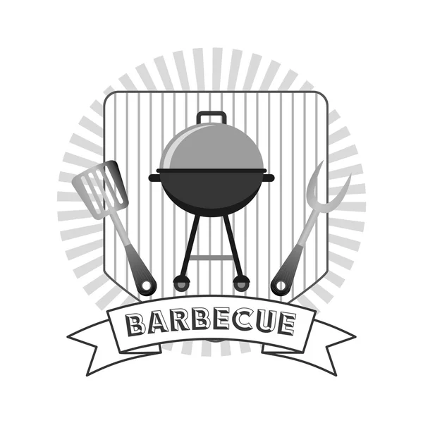 Delicioso diseño de barbacoa — Vector de stock