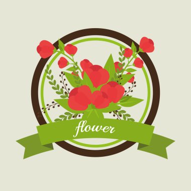 Çiçekler grafik tasarım