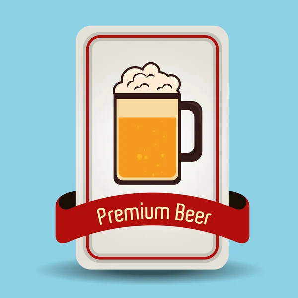 Premium bira grafiği — Stok Vektör