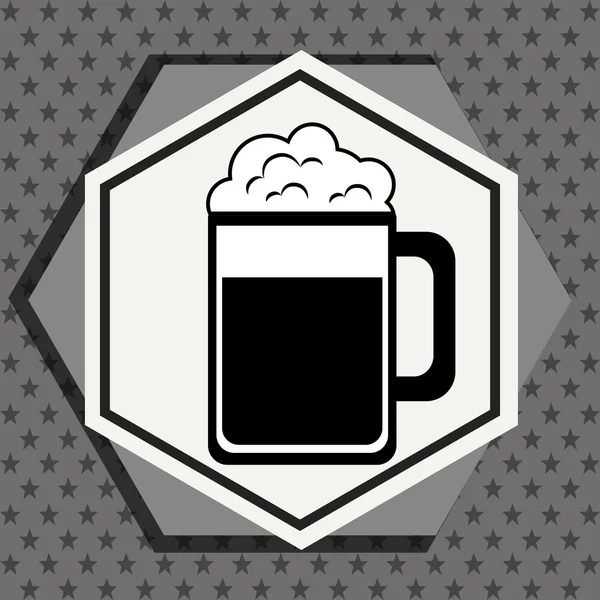 Premium-Bier-Grafik — Stockvektor
