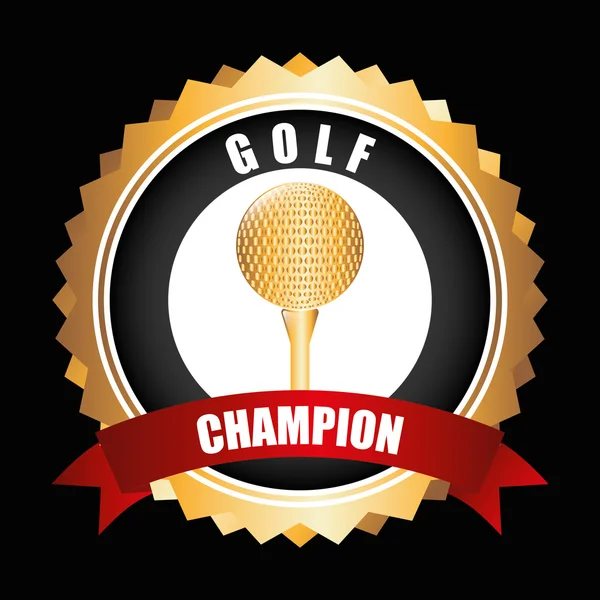 Golf championship design — Stock Vector